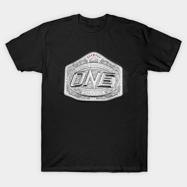 One Fc Champion Belt T-Shirt by FightIsRight